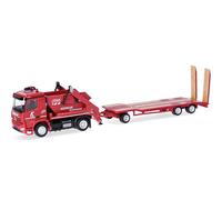 herpa Mercedes-Benz Arocs AK12 Truck Model with TU3 Trailer Küchler, Miniature Scale 1:87, Collectable, Made in Germany, Plastic