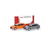 Herpa model kit MiniKit Audi A3 Sportback (2012) in bright orange and Nardo gray, 2 pieces, 1:87 scale miniature, collector’s item, model building kit, plastic