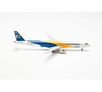 herpa Model Aeroplane Embraer E195-E2 Profit Hunter - Golden Eagle Scale 1:200 Model Making Aeroplane Model for Collectors, Miniature Decoration, Aviator without Plastic Stand