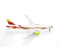 Herpa Model Aircraft airBaltic Airbus A220-300 "50th A220" - YL-ABX, miniature at 1:200 scale, collector's item, aircraft model without stand, metal