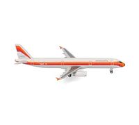 Herpa model aircraft American Airlines Airbus A321 - PSA Heritage livery, 1:500 scale miniature, collector’s item, aircraft model without stand, metal
