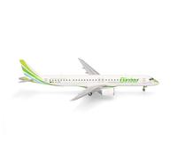 Herpa model aircraft Binter Canarias Embraer E195-E2, miniature in scale 1:200, collector’s item, model without stand, plastic
