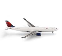 herpa model aircraft Delta Air Lines Airbus A330-900neo, miniature in scale 1:500, collector’s item, model without stand, metal