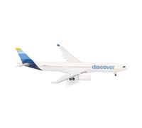 Herpa model aircraft Discover Airlines Airbus A330-300 - D-AIKK, 1:500 scale miniature, collector’s item, aircraft model without stand, metal