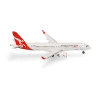 Herpa Model Airplane Airbus A220-300 - VH-X4B “Koala” QantasLink, Miniature in 1:500 Scale, Collectible, Model Without Stand, Metal