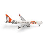 Herpa Model Airplane GOL Linhas Aéreas Boeing 737 Max 8 - PR-XMX, miniature scale 1:500, collectible, airplane model without stand, metal