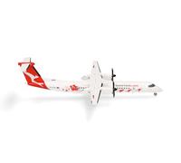 Herpa Model Airplane QantasLink Bombardier Q400 "Dasher-8," Miniature in 1:200 Scale, Collectible, Model Without Stand, Metal