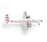 Herpa Model Airplane TWA - Trans World Airlines Lockheed L-1649A Jetstream | True-to-scale miniature for aircraft collectors 14+, detailed model building, without stand, metal, scale 1:500