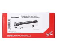 Herpa model building kit MiniKit Setra 215 HD, white (1 piece), on a scale of 1:87, plastic miniature for handicraft work, collectors edition