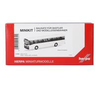 Herpa model building kit MiniKit Setra 215 SL, white (1 piece), on a scale of 1:87, plastic miniature for handicraft work, collectors edition