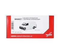Herpa model building kit MiniKit VW T6.1 transporter, white (1 piece), on a scale of 1:87, plastic miniature for handicraft work, collectors edition