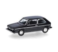 Herpa Model Car VW Golf I, black (TT scale), miniature scale 1:120, collectible, Made in Germany, plastic model