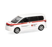 Herpa model car VW Multivan 'Red Cross Düsseldorf', 1:87 scale miniature, collector’s item, Made in Germany, plastic model
