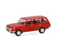 Herpa model car Wartburg 353 '66 Tourist, velvet red, 1:87 scale miniature, collector’s item, Made in Germany, plastic model