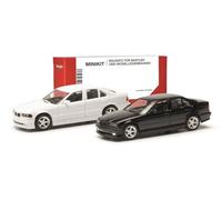 Herpa Model Kit MiniKit BMW 3 Series E36 AC Schnitzer (2 Pieces) Miniature in Scale 1:87, Collector's Item Kit for Model Making, Plastic, Black