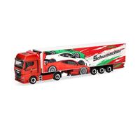 Herpa Model Truck MAN TGX GX refrigerated semi-trailer "Schumacher", miniature scale 1:87, collectible, Made in Germany, plastic