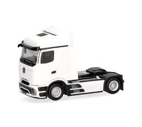 Herpa Model Truck Mercedes-Benz Actros Procabin StreamSpace tractor 2-axle, white, miniature scale 1:87, collectible, Made in Germany, plastic