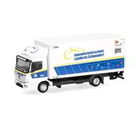 Herpa Model Truck Mercedes-Benz Atego 13 box truck, scale 1:87 | True-to-scale miniature for collectors and model enthusiasts 14+, plastic model, Made in Germany