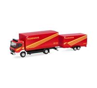 Herpa Model Truck Mercedes-Benz Atego `13 "Fire brigade, scale 1:87 | True-to-scale miniature for collectors and model enthusiasts 14+, plastic model, Made in Germany