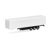 Herpa Parts Service, N scale, 3-axle box trailer, 2 pieces at 1:160 scale, miniature model, plastic
