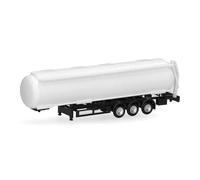 Herpa Parts Service, N scale, 3-axle tank trailer, 2 pieces at 1:160 scale, miniature model, plastic