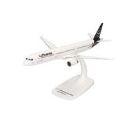 Herpa Snap-fit airplane model Airbus A321 Lufthansa The Mouse on scale of 1:200, plastic miniature with pedastal, model building, collectors edition