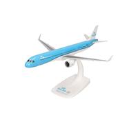 Herpa Snap-Fit airplane model KLM Airbus A321neo, on a scale of 1:200, plastic miniature with pedestal, collectors edition