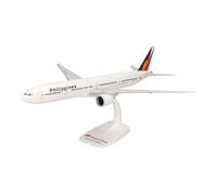 Herpa Snap-fit airplane model Philippine Airlines Boeing 777-300ER - RP-C7773 on scale of 1 : 200, plastic miniature with pedastal, model building, collectors edition