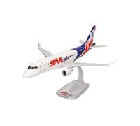 Herpa Snap-Fit Model Aircraft Star Air Embraer E175, miniature in 1:100 scale, collector's item, model with stand, plastic