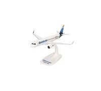 Herpa Snap-Fit Model Airplane Airbus A320 Discover Airlines, Miniature in 1:200 Scale, Collectible, Model With Stand, Plastic