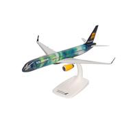 Herpa SnapFit Airplane Model Boeing 757-200 Icelandair TF-FIU | scale 1:200, detailed plastic miniature with display stand, authentic design, collectible aircraft model for adults ages 14+
