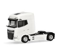 Herpa truck model DAF XG facelift rigid tractor 2axles, white, on a scale of 1:87, plastic miniature, made in Germany, model building, collectors edition