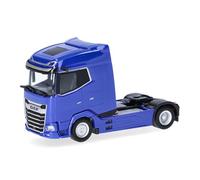 Herpa Truck Model DAF XG Tractor 2-Axle, Ultramarine Blue, Miniature in 1:87 Scale, Collectible, Made in Germany, Plastic