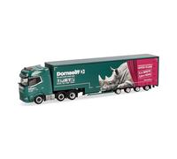 Herpa Truck model DAF XG+ volume semitrailer "Dornseiff", miniature scale 1:87, collectible, Made in Germany, plastic