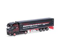 Herpa Truck Model DAF XG+ Walking Floor Semi-Trailer "Wimpissinger" (Austria/Thiersee), miniature at a scale of 1:87, collectible, Made in Germany, plastic
