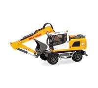 Herpa truck model Liebherr wheeled-excavator A920 "Max Bögl", on a scale of 1:87, plastic miniature, made in Germany, model building, collectors edition