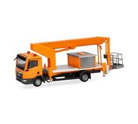 Herpa Truck model MAN TGL CC Ruthmann Steiger TK310, municipal orange, miniature scale 1:87, collectible, Made in Germany, plastic