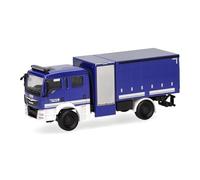 Herpa Truck Model Man TGM Multi-Purpose Vehicle Tarpaulin THW, Miniature in Scale 1:87, Collectible, Made in Germany, Plastic