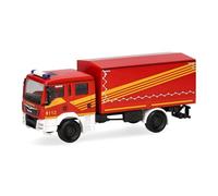 Herpa Truck model MAN TGM MzKW "Fire Department", miniature scale 1:87, collectible, Made in Germany, plastic
