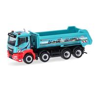 Herpa truck model MAN TGS NN dumper truck 4axles "Schmuttermair", on a scale of 1:87, plastic miniature, made in Germany, model building, collectors edition
