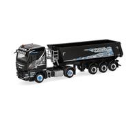 Herpa truck model MAN TGX GM dumper semitrailer "Wagner Mitteleschenbach" (Bavaria/Mitteleschenbach), on a scale of 1:87, plastic miniature, made in Germany, model building, collectors edition
