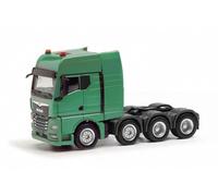 Herpa truck model MAN TGX GX heavy-duty tractor unit with air suspension, on a scale of 1 : 87, plastic miniature, made in Germany, model building, collectors edition