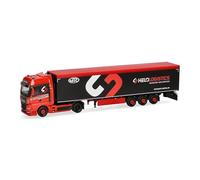 Herpa Truck model MAN TGX GX moving floor semitrailer "Helo-Logistik", miniature scale 1:87, collectible, Made in Germany, plastic