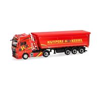 Herpa truck model MAN TGX GX steel dump semi-trailer "Kuypers", miniature in scale 1:87, collector's item, Made in Germany, plastic