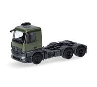 Herpa truck model Mercedes Benz Arocs M Solozugmaschine 3achs, on a scale of 1:87, plastic miniature, made in Germany, model building, collectors edition