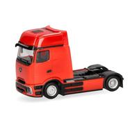 Herpa truck model Mercedes-Benz eActros 600 ProCabin Gigaspace rigid tractor 2axles, traffic red, on a scale of 1:87, plastic miniature, made in Germany, model building, collectors edition