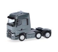 Herpa truck model Renault T Facelift 3-axle tractor unit (6x2), on a scale of 1:87, plastic miniature, made in Germany, collectors edition, grey