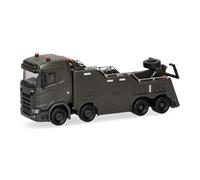 Herpa truck model Scania CS 20 ND Empl Bison recovery vehicle 'Luxembourg Army' (Luxembourg), 1:87 scale miniature, collector’s item, Made in Germany, plastic