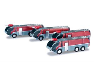 Herpa Wings 520867 Airport Fire Engine Set 4pcs (1:500)
