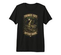 Herpetology Herpetologist Things Get Interesting After Dark Premium T-Shirt
